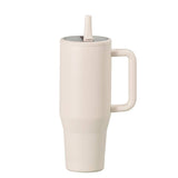 40oz Foldable Straw Lid Double-Layer Insulated Tumbler