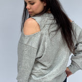 Shoulder Cutout Knit Top