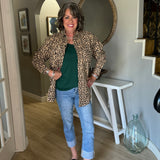 Purrdy Animal Print Button Up
