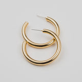 Chunky Tube Hoop Earrings