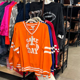 Varsity V Neck Sweater