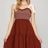 GameDay Smock Mini Dress