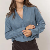 Textured Button Down Shirt