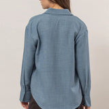 Textured Button Down Shirt