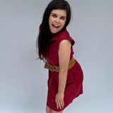 Zip-up Mini Dress
