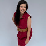 Zip-up Mini Dress