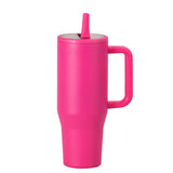 40oz Foldable Straw Lid Double-Layer Insulated Tumbler