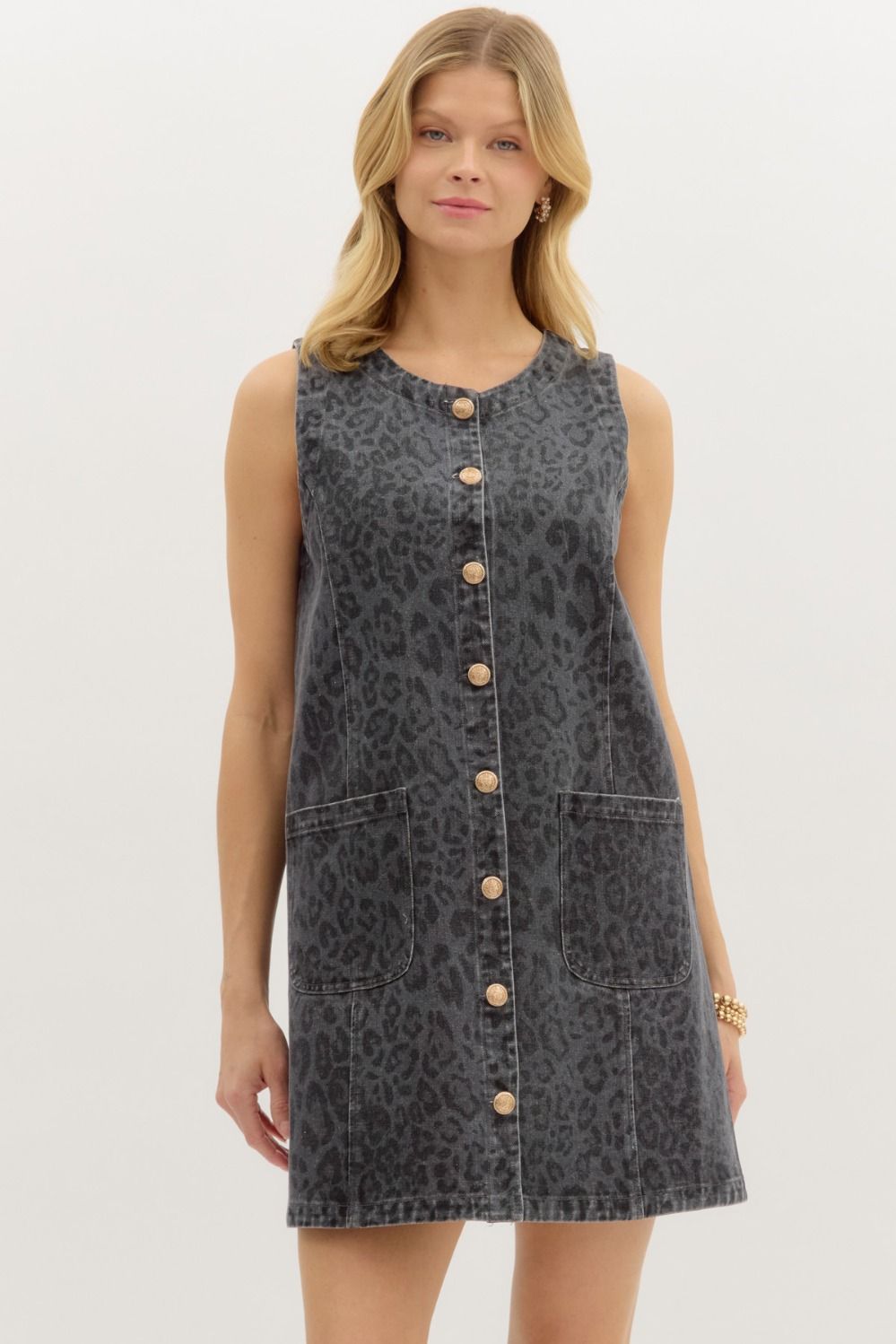 Leopard Denim dress – Calla Lily Couture Leopard Denim dress – Calla Lily Couture