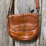 Brown leather purse