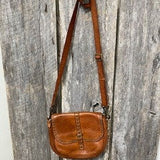Brown leather purse