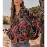 Velvet Flower Top