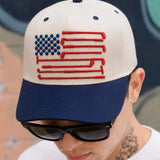American Flag Golf Hat