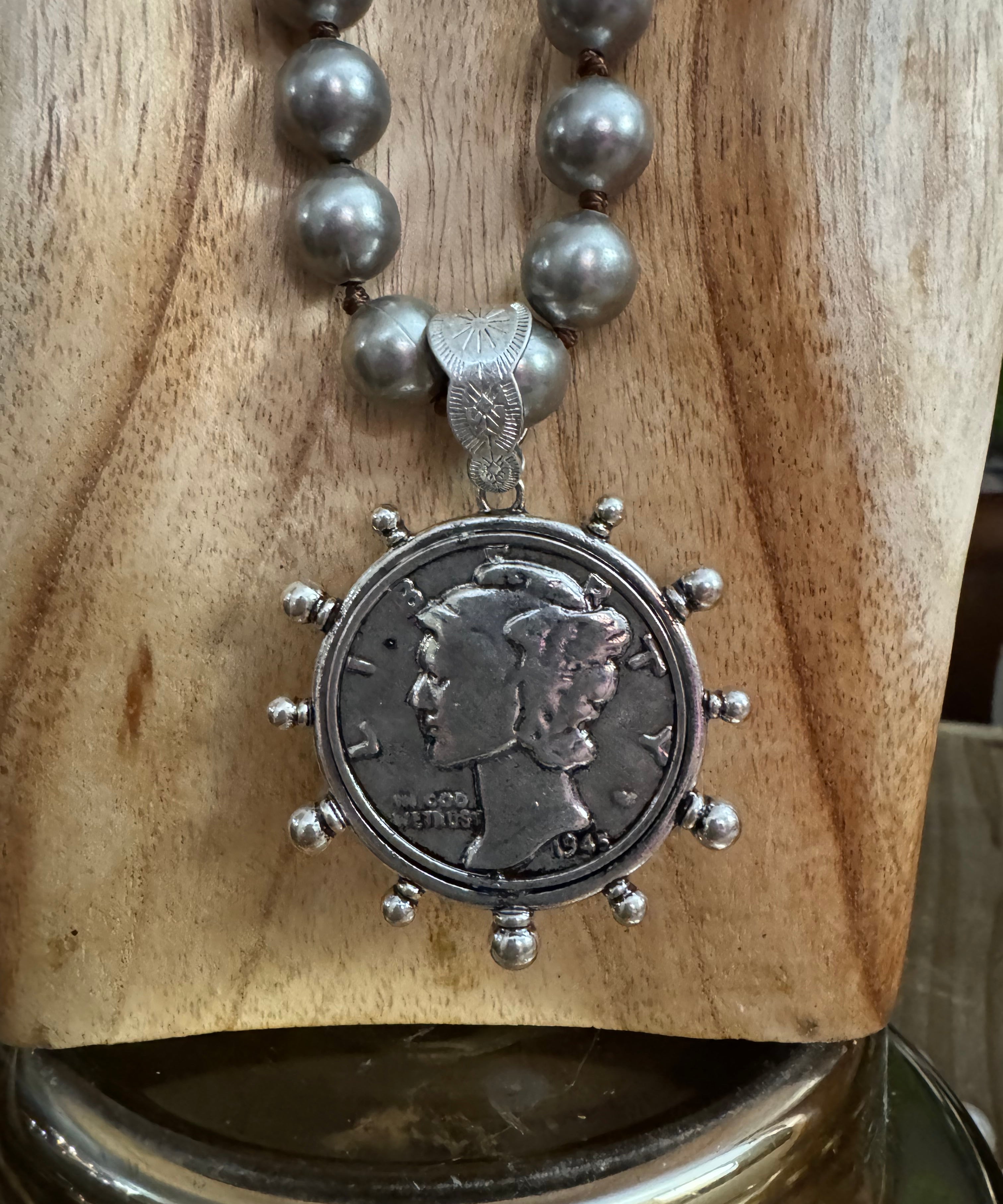Vintage Vibes with a Bold Twist Coin Necklace