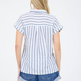STRIPE COLLARED SHIRT
