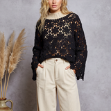Crochet Chenille Lace Top