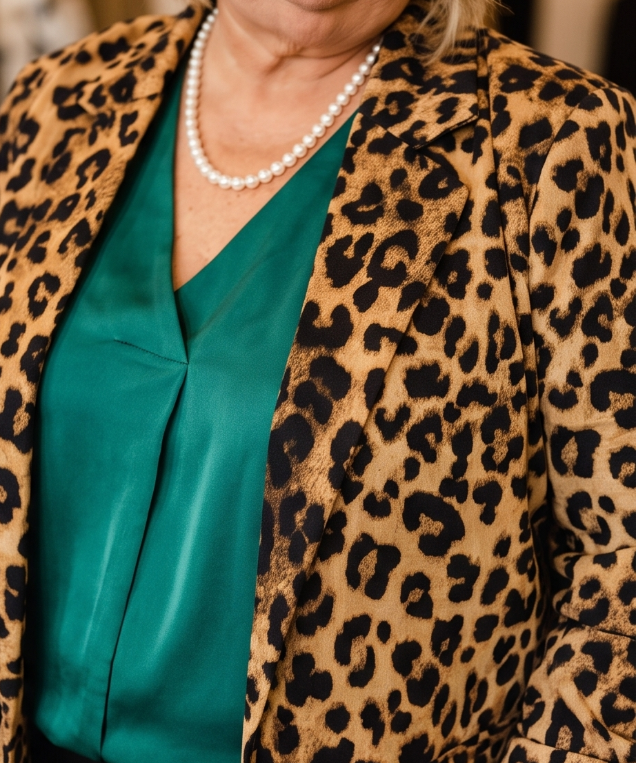 Stunning Teal Satin V-neck Blouse