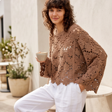 Crochet Chenille Lace Top