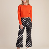 Flare Crop Dot Pants