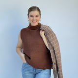 Sleeveless Turtleneck Sweater Vest