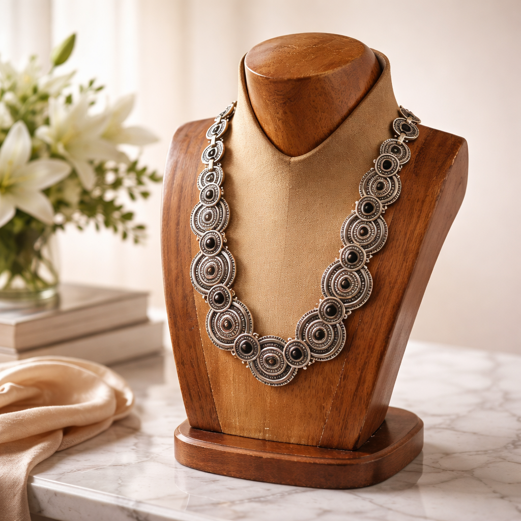 Silver  Statement Necklace