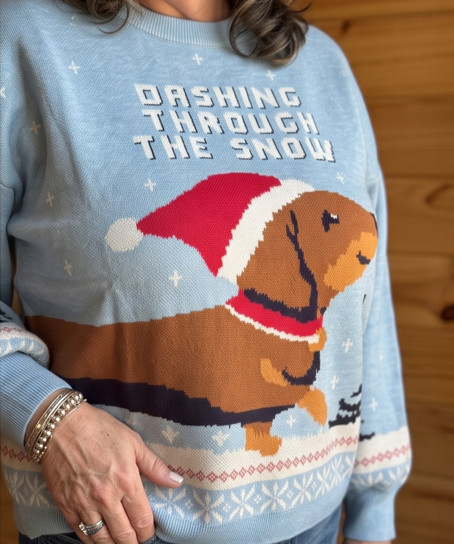 Dashing Thru The Snow Sweater