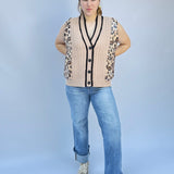Chic Wildside Button-Up Sweater Vest