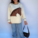 Howdy Girl Horse Sweater