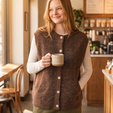 Sleeveless Ribbed Sweater Vest