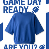 Cobalt Washed Crew Short Sleeve Top