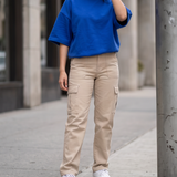 Cobalt Washed Crew Short Sleeve Top