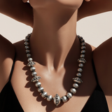 Silver Swagger Bead Necklace  Ready to Slay