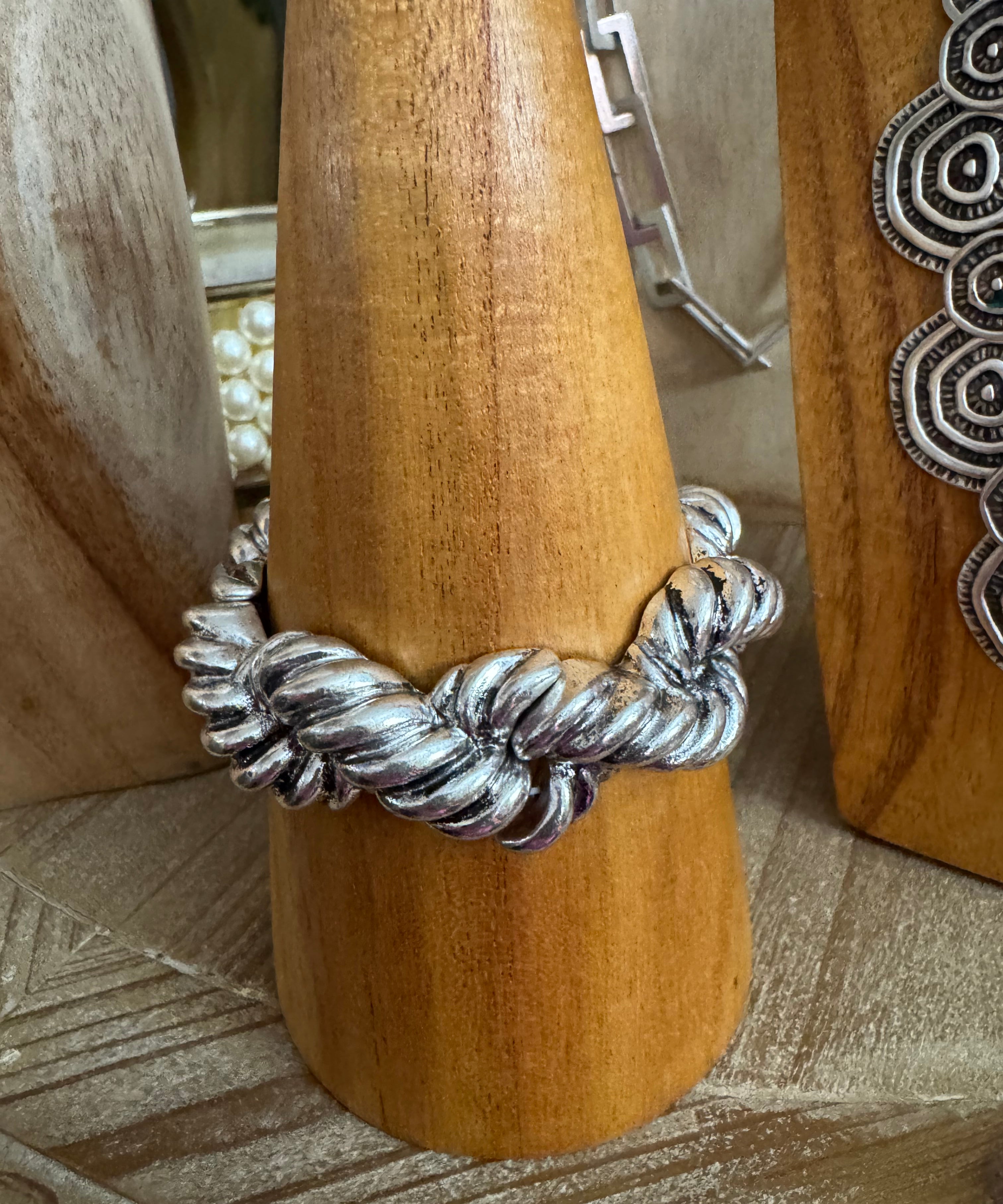 You’re Twisted Silver Rope Bracelet