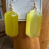 Sunshine with Sass Yellow Drop Earrings