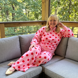 Pink and Red Polka Dot Pant