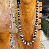 Silver Swagger Bead Necklace  Ready to Slay