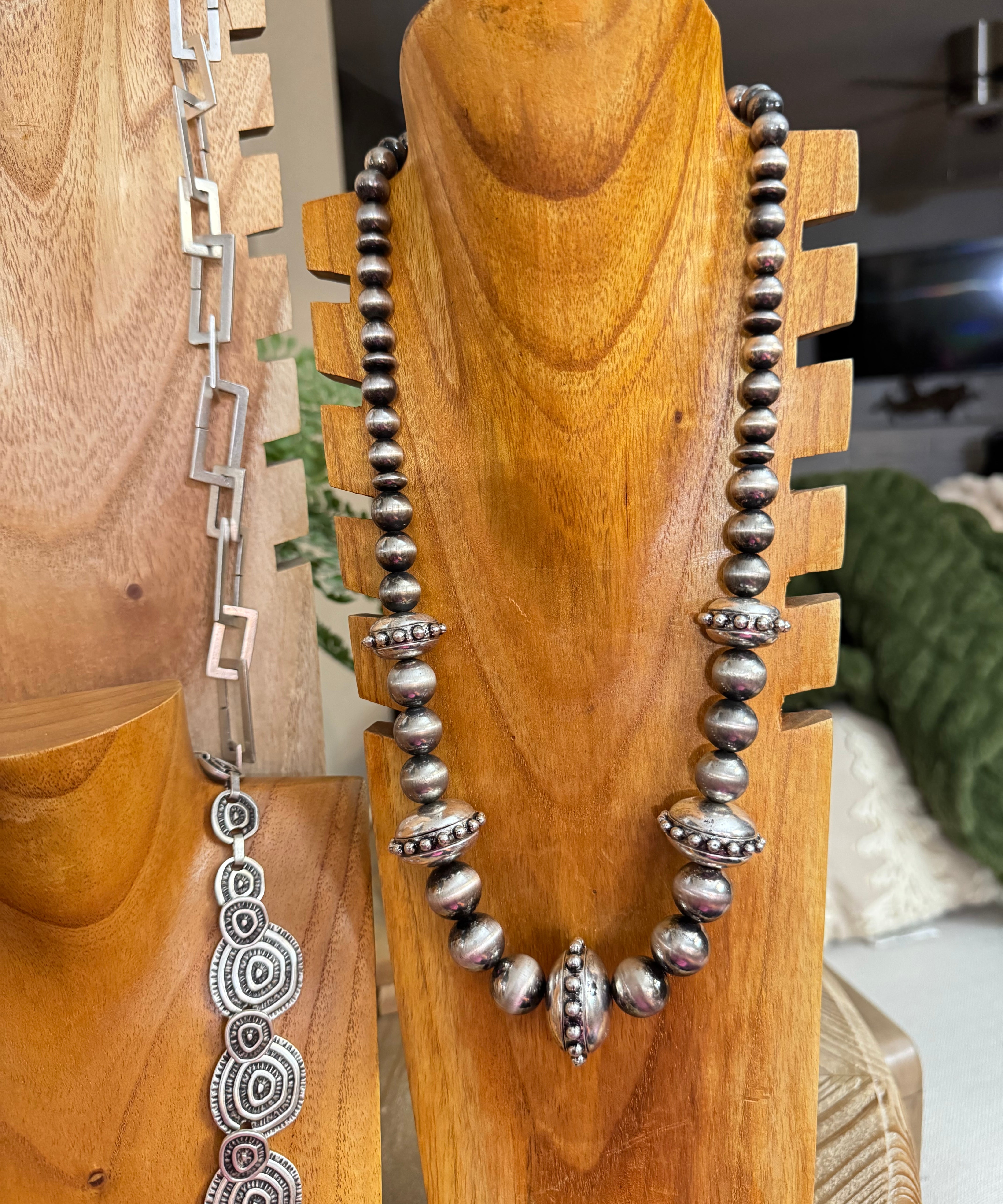 Silver Swagger Bead Necklace  Ready to Slay