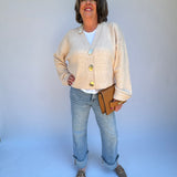 Large Gold Buttons Sweater