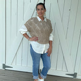 Crochet Knit Sweater Top