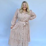 Striped Maxi Dress - Curvy