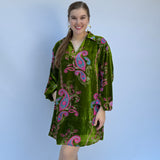 Velvet paisley dress