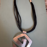 Swirl Meets Geometry Pendant Necklace