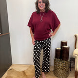 Flare Crop Dot Pants
