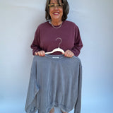 Oversized Mineral Washed Sweatshirt