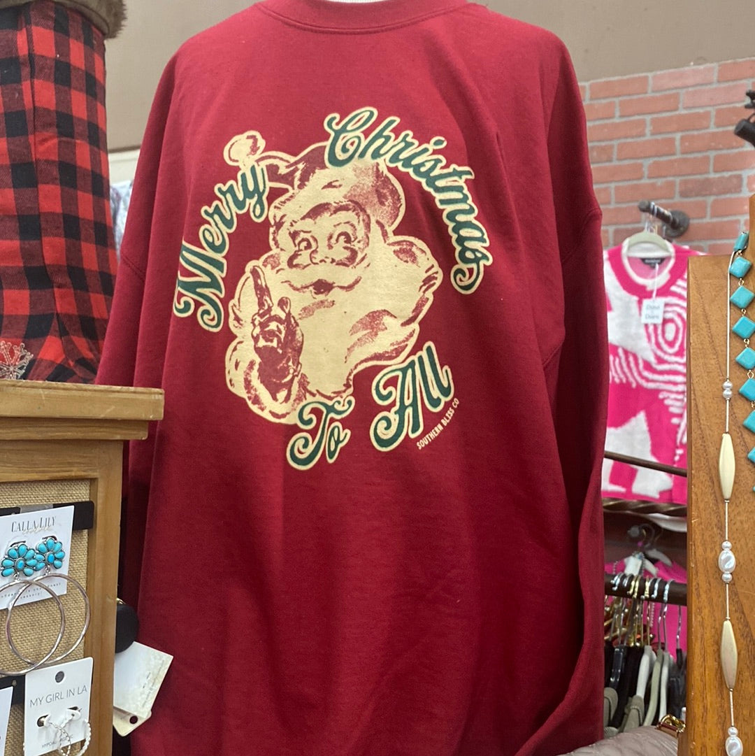 Vintage Cherry Red Sweatshirt