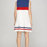 Red White Blue Block Dress