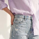 Mica HIGH RISE WIDE LEG W/Pearls