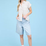 STRIPE COLLARED SHIRT