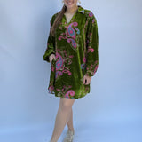 Velvet paisley dress