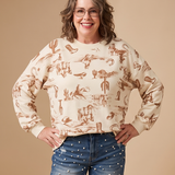 YeeHaw Long Sleeve Knit Top
