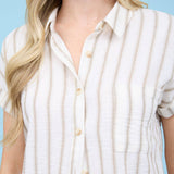 STRIPE COLLARED SHIRT